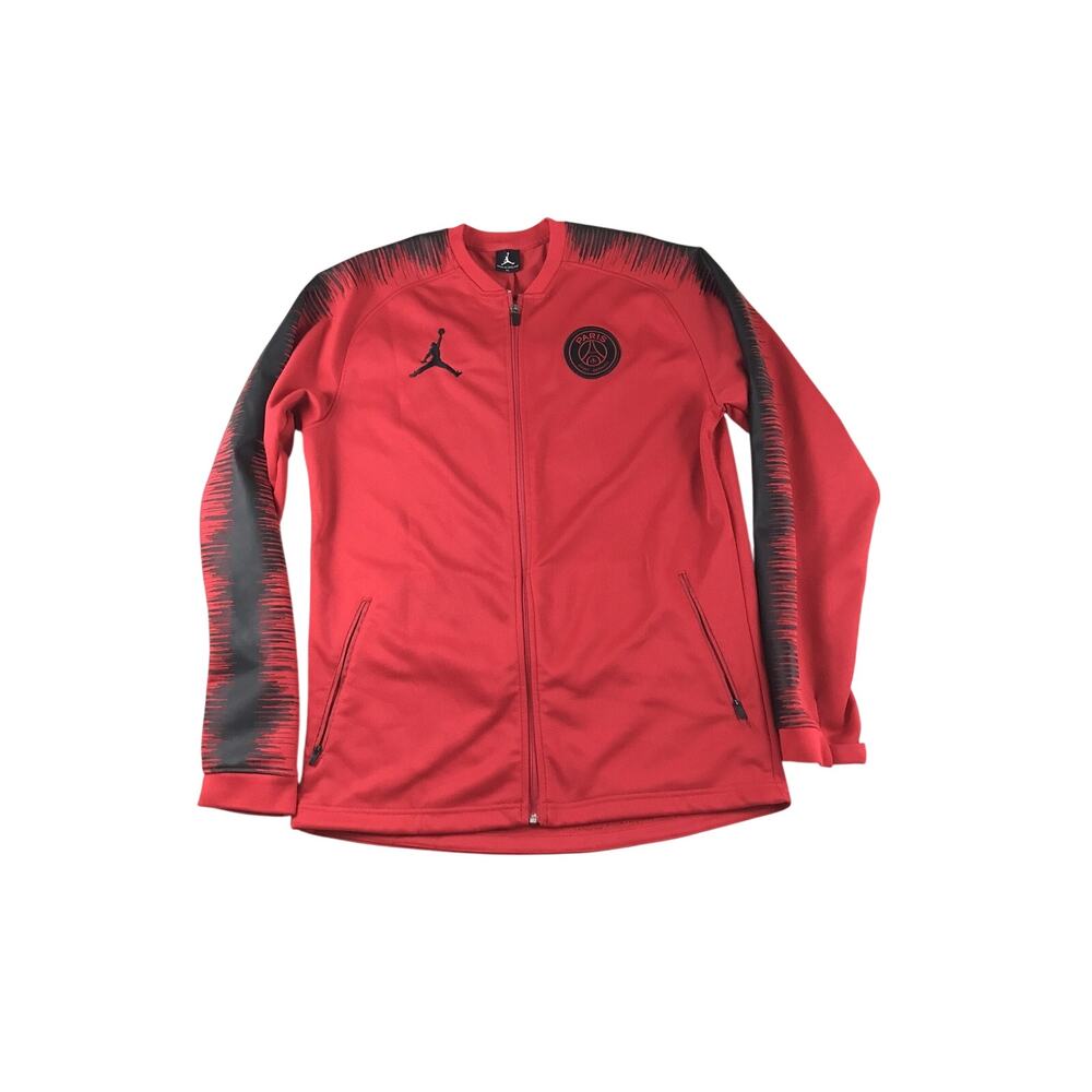 Air Jordan Track Jacket Red Black Paris St. Germain Atlanta Veterans FC XL